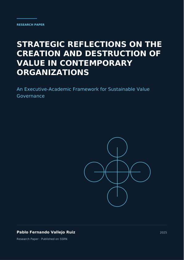 Strategic Reflections on the Creation and Destruction of Value in Contemporary Organizations — original cover